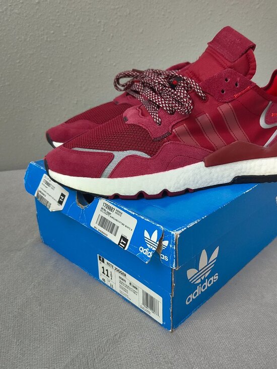 Size 11.5 - Adidas 3M Nite Jogger Maroon Men\'s Red Shoes EE5870 Reflective Night main image 8